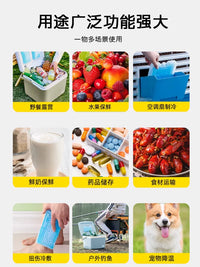 Reusable Ice Packs for Cooling and Refrigeration, Commercial-Grade Ice Bricks for Stalls and Express Delivery