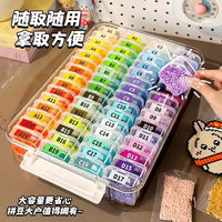 Perler Bead Storage Organizer Box with Individual Compartments
