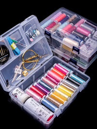 Sewing Kit with Thread, Needles, and Accessories for Home Use