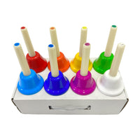 8-Note Hand Bell Set Orff Percussion Instrument for Kids Early Music Education