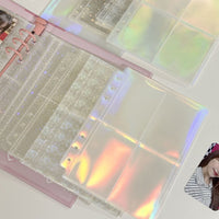 A5 Laser Star 4-Pocket Photo Album Pages for 3-inch Photos