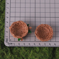Miniature Simulation Bird Nest and Eggs for DIY Crafting and Decor