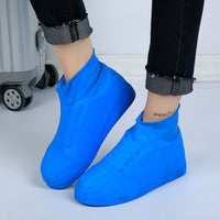 Reusable Silicone Shoe Covers for Rain, Snow, and Mud Protection - Non-Slip High-Top Waterproof Shoe Protectors