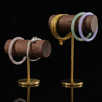 Wooden Jewelry Display Stand Foldable Organizer for Necklaces Rings Earrings Bracelets