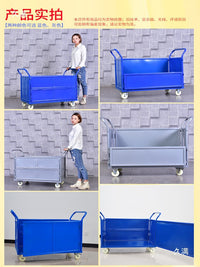 Foldable Platform Cart with Wheels for Material Handling and Logistics