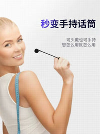 Wireless Headset Microphone System with Dual Mics for Stage Performance and Teaching