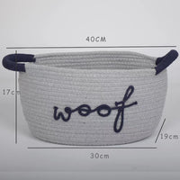 Cotton Rope Woven Storage Basket for Toys, Clothes, and Sundries