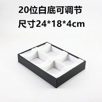 Premium Leather Jewelry Bangle Display Tray Holder for Bracelets and Jade