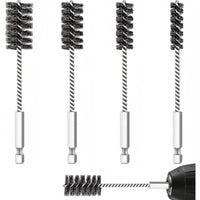 1/4-inch Hex Shank Stainless Steel Wire Brush for Power Drills, 125mm Length