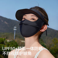BONAS UV Protection Full Face Mask with Eye Corner Coverage, Ice Silk Cooling Balaclava for Sun Protection