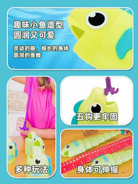Fishing Battle Game for Kids, Telescopic Rod Interactive Educational Toy