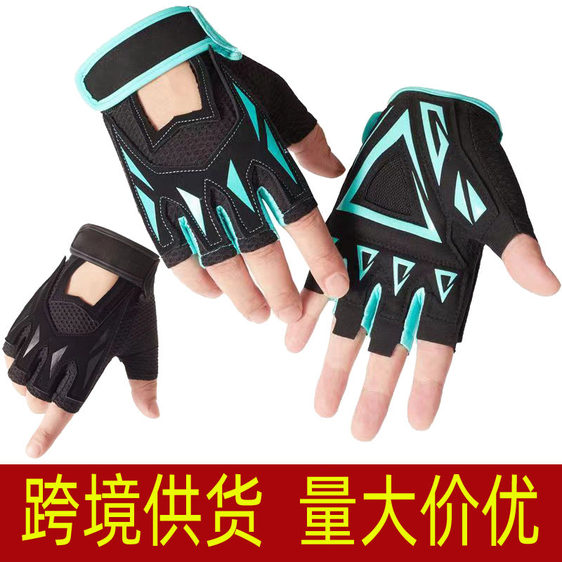 Unisex Half-Finger Outdoor Sports Gloves for Cycling, Hiking, and Fitness - Non-Slip & Breathable