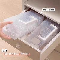 Data Cable Storage Box with Compartments for Phone Chargers and Power Cords, Desktop Organizer