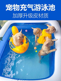 Foldable Pet Swimming Pool for Dogs - Portable Outdoor Bathing Tub for Small to Large Breeds