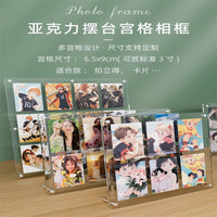 Acrylic Photo Display Stand for 3-inch Instax Photos and Small Cards