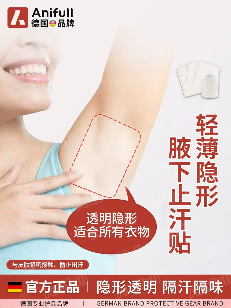 Ultra-Thin Invisible Underarm Sweat Pads for Odor and Perspiration Control