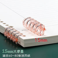 Loose Leaf Binder Rings for Notebooks, Detachable Plastic Binding Combs for B5/A4 Quiet Books, Scrapbooks, and Planners