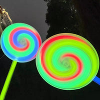 Lollipop Glow Stick Spinner Toy for Kids, Disposable Luminous Rotating Gyro