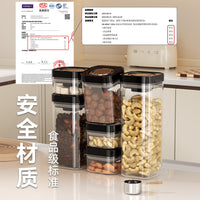 Press-Type Airtight Food Storage Container for Kitchen Pantry Organization