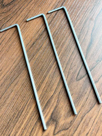 Galvanized Steel Tent Stakes V-Shaped Ground Pegs for Outdoor Canopy and Tents
