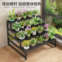 Multi-Tier Metal Plant Stand for Indoor Outdoor Balcony Garden
