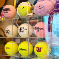 Acrylic Tennis Ball Display Case with Door, Baseball & Small Ball Storage Organizer, Desktop Collectible Holder