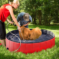 Foldable Pet Swimming Pool and Bath Tub for Dogs and Cats