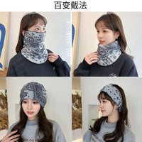 Thickened Ear-Hook Neck Gaiter for Winter, Windproof Warm Neck Warmer for Outdoor Cycling, Multi-functional Neck Cover for Men and Women