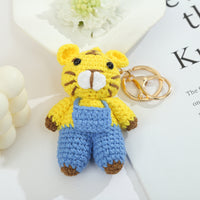 Handmade Zodiac Animal Crochet Doll Keychain Pendant