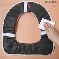 Adhesive Toilet Seat Cushion, Winter Warm, Skin-Friendly, PU Waterproof, Washable