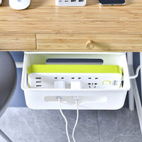 Under-Desk Cable Management Box for Home and Office