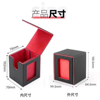 Trading Card Storage Box with Window for TCG, Sports Cards, and Collectibles