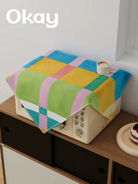 Microwave Oven Dust Cover with Oil-Proof Protection for Air Fryers and Small Appliances