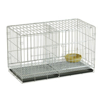 Foldable Pigeon Breeding Cage with Divider and Tray for Home Use