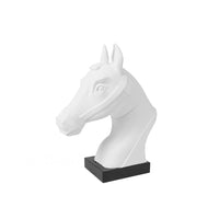 Modern French Retro Horse Head Sculpture for Home and Office Decor