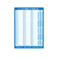 100-Day Health Tracker Wall Decal - Weight Loss & Self-Discipline Planner with Erasable Pen