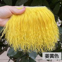 High-Quality Tibetan Lamb Hair Weft for OB11 BJD Dolls and Figurines
