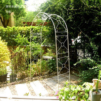 European Style Wrought Iron Rose Arch for Garden and Climbing Plants