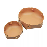 Leather Valet Tray Decorative Storage Box for Desk Entryway Coffee Table