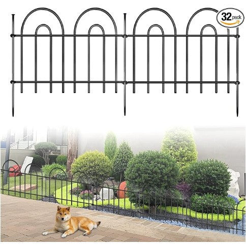 Outdoor Rust-Proof Garden Fence Panel for Plants and Lawn Edging, Arch Design