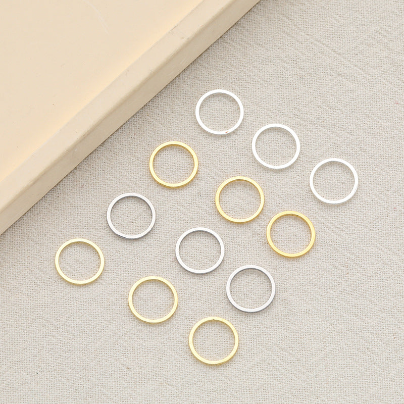 14K Gold Plated Closed Jump Rings for DIY Jewelry Making, Bracelets, Necklaces, Earrings