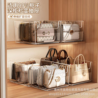 Expandable U-Shaped Handbag Organizer for Closet Shelves