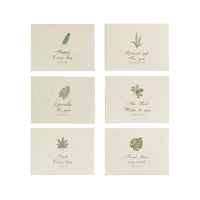 INS Natural Style Botanical Greeting Cards with Envelopes for Christmas, New Year, and Thank You Messages