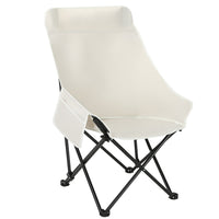 Outdoor Adjustable Reclining Moon Chair Portable Folding Camping Picnic Stall Chair with Backrest