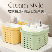 Portable Shower Caddy Basket with Handle, Quick-Dry Organizer for Bathroom, Dorm, Toiletries