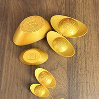 Solid Brass Ingot Replica Ornament for Home and Office Decor