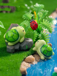 Miniature Cute Turtle Figurines for DIY Decor and Fish Tank Ornaments