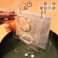 Acrylic Jewelry Display Stand with Dustproof Cover for Earrings Necklaces Bracelets