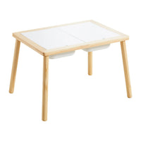 Kids' Multifunctional Activity Table with Foldable Basin, Drawing Board, and Storage for Sand, Water, and Building Blocks