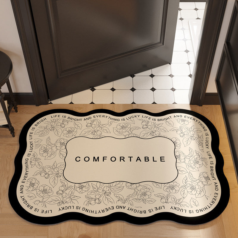 Diatomaceous Earth Bath Mat, Non-Slip Quick Dry Absorbent Bathroom Floor Mat